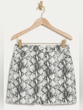Frame Denim Python Mini Skirt Size 24
